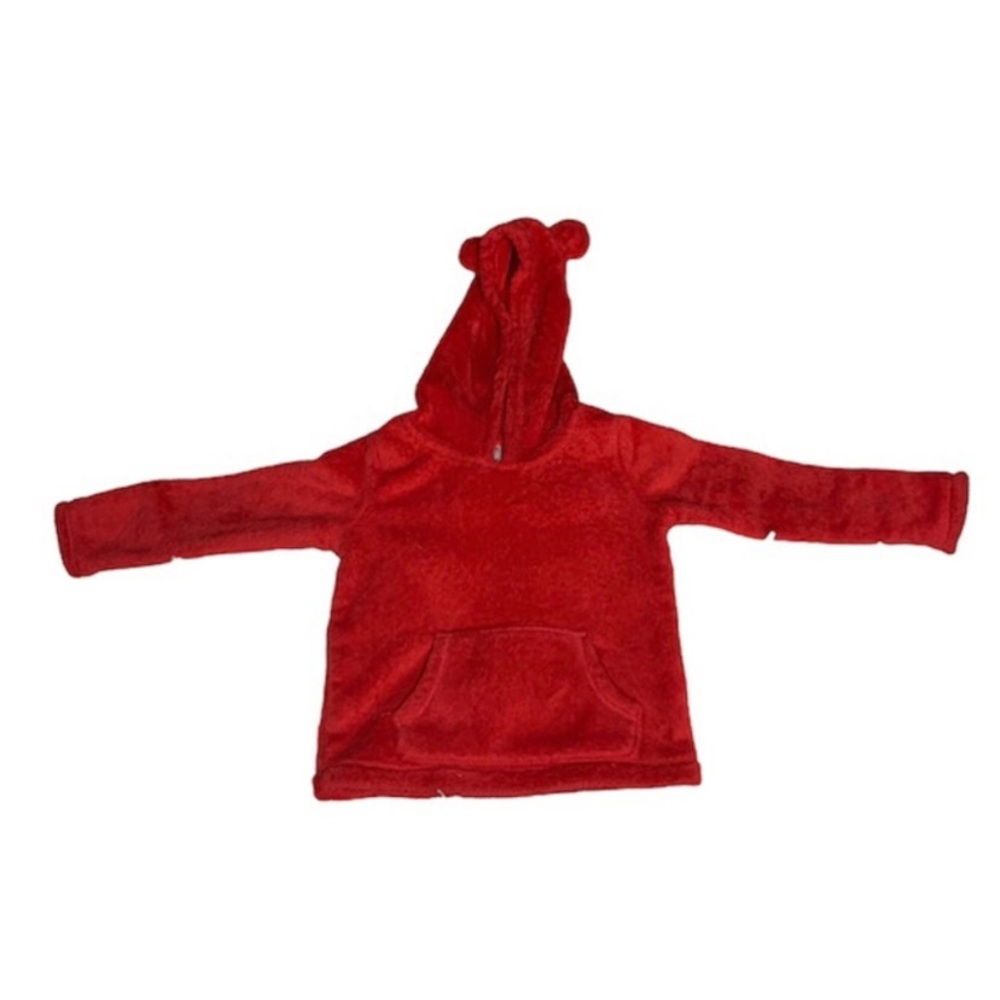 Carter's Red Fluffy Hoodie Sweater